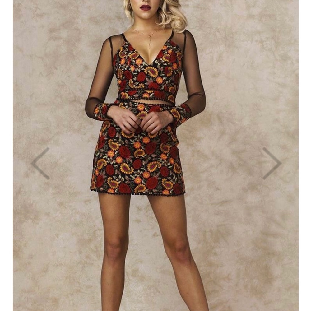 Floral Mini Skirt